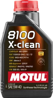 Produktbild von Motoröl MOTUL 8100 X-clean 5W-40 1 Liter