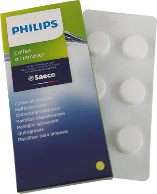 Zdjęcie produktu dla Philips Tabletki odtłuszczające CA6704/10, Odkamieniacz, Philips, 800 series, 1200 series, 2200 series, 3200 series, 4300 series, 4400 series, 5400 series, 5500..., 6 szt., 70%, 100 g