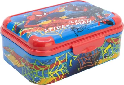 Produktbild von Spiderman Brotdose Kinder Lunchbox mit Deckel Bruchsicher & Bunt
