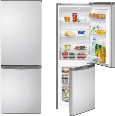 Produktbild von Bomann® Kühlschrank mit Gefrierfach |  | 143cm | Kühl Gefrierkombination leise | Türanschlag wechselbar | 175L | KG 320.2 inox