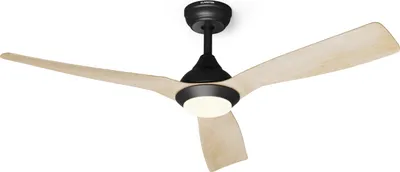 Produktbild von Klarstein Smart stropný ventilátor, 132 cm, so stmievateľným LED svetlom a DC motorom - široké lopatky pre efektívne chladenie - malý, tichý ventilátor ideálny do každej miestnosti
