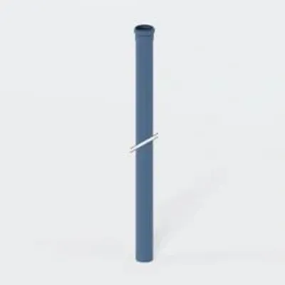 Produktbild von POLOPLAST Rohr, POLO-KAL NG, DN75, 75x4000mm, PP-MD, blau, Stange mit 4m, 1 Stk.