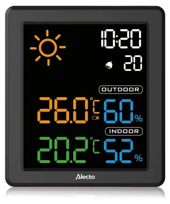 Produktbild von Alecto WS1000 - Wetterstation mit kabellosem Außensensor