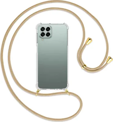 Produktbild von Handykette Backcover-Schutzhülle mit Band (Metall goldfarben) für Samsung Galaxy M33 - caramel