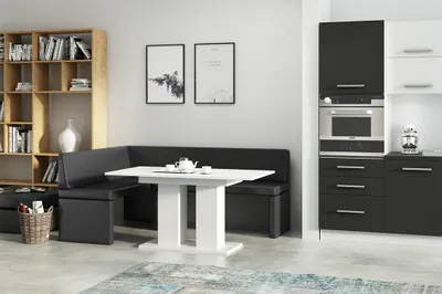 Productafbeelding van FEDVE Hoekbank, zitbank, keuken, eetkamer, zitmeubilair, Lilia Maxi, glad, gestoffeerd