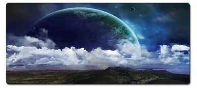 Gaming-Mauspad 300x600x3 mm, Sternenhimmel, rutschfest, wasserdicht
