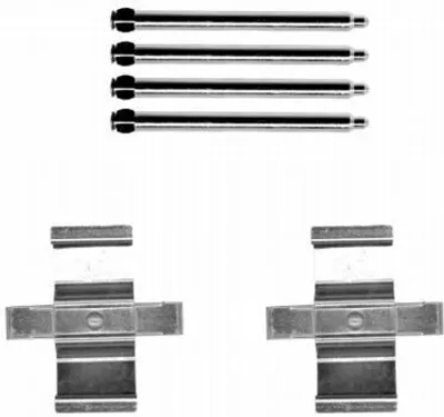 Produktbild von TEXTAR 82503700 Zubehörsatz Scheibenbremsbelag Hinten passend für MERCEDES-BENZ C-Klasse Limousine (W203) SL (R129) E-Klasse T-modell (S210)