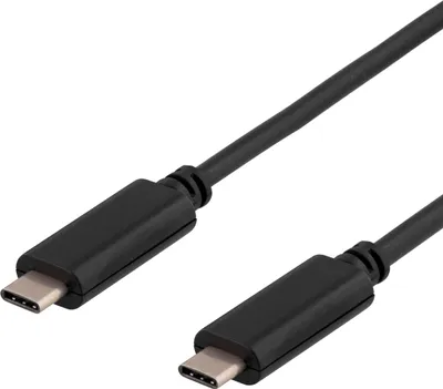 Image de Câble DELTACO USB 3.1, Gen 1, Type C - Type C, 1 m, noir
