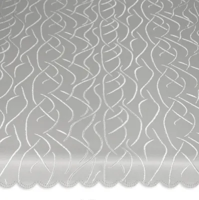 Produktbild von Tischdecke eckig 130x160 cm Struktur damast Streifen bügelfrei fleckenabweisend #1156 grau silber