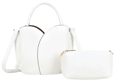 Produktbild von Gallantry, Damen Beuteltasche mit Tasche Gurt Kollektion Petalia, Weiß