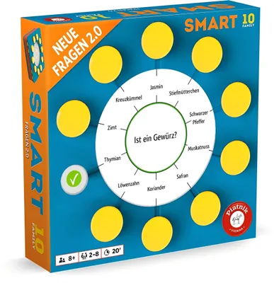Produktbild von Piatnik Smart 10 Family 2.0, Brettspiel, Familie, 8 Jahr(e), 20 min