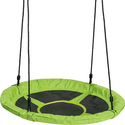 Obrázok produktu pre Hojdačka SwingKing Nest Canvas green - veľká okrúhla hojdačka 98cm