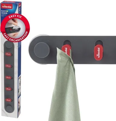 Produktbild von Selbstklebende Hakenleiste - 5 starke Haken - max. Belastbarkeit 5 kg