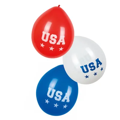 Immagine prodotto di Palloncini USA 6 pezzi 25 cm - taglia unica