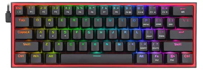 Produktbild von REDRAGON K617-RGB Fizz RGB White/Grey, Kabelgebunden, USB, Mechanischer Switch, Grau, Weiß