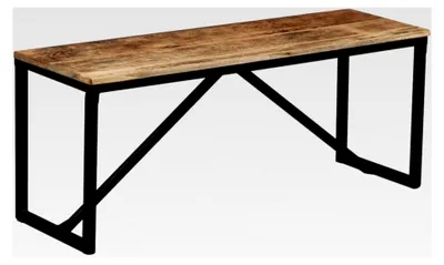 Produktbild von Möbel-Bank aus massivem Mangoholz, 110 x 35 x 45 cm