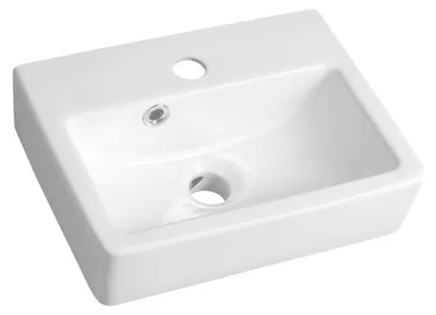 Obrázek produktu pro Keramické umyvadlo NOAM 37,5x28 cm, bílé