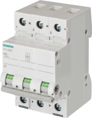 Image de SIEMENS Interrupteur 5TL1363-0, 63 A, 3 pôles