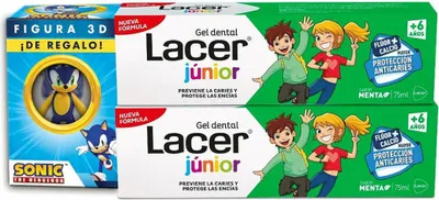 Obrázek produktu pro Zubní pasta Lacer Junior 75 ml máta 2 kusy