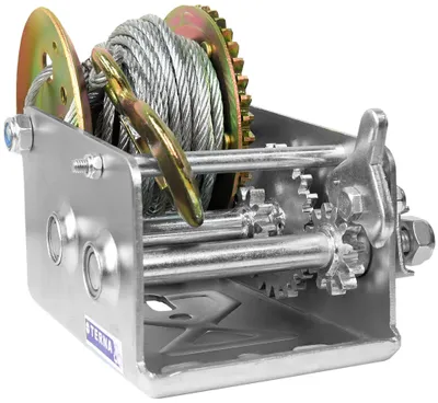 Produktbild von Handwinde Seilwinde Bootswinde Schnellverschluss Kurbel 1134kg 2500lbs