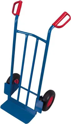 Obrázok produktu pre 4035694002609 – Vozík z oceľovej rúrky, nosnosť 250 kg, lopata 150 x 400 mm, s pneumatikami