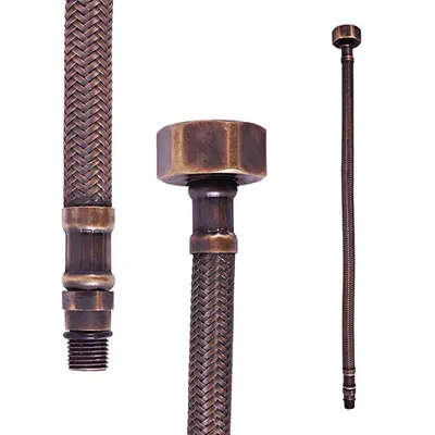 Obrázek produktu pro RAV Slezák Flexi hadice Slezák RAV IF00SM Barva: stará mosaz, Rozměr: 1/2'' x 1/2''