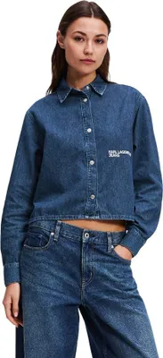 Produktbild von Karl Lagerfeld Boxy Denim Langarmhemd S Frau S