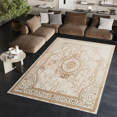 Obrázek produktu pro Tapiso koberec ARES classic hnědo-béžový obývací pokoj OEKO-TEX 250 x 350 cm
