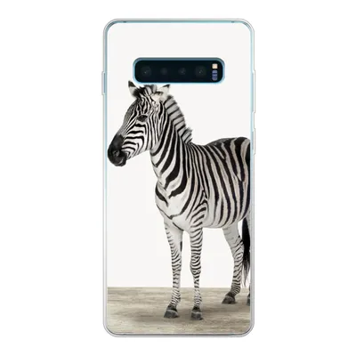Produktbild von MuchoWow® Handyhülle Schutzhülle Hülle für Samsung Galaxy S10 Plus Zebra - Mädchen - Tiere - Kinder - Jungen Silikon Softcase Handy Hülle - Schutzhülle