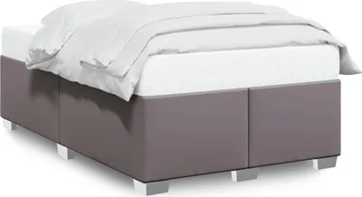 Produktbild von vidaXL Bettgestell ohne Matratze Grau 120x190 cm Kunstleder