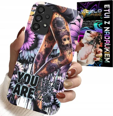 Produktbild von Etui Do Samsung Galaxy A23 5G - Kobiece Wzory You Are Kobieta Z Tatuażem