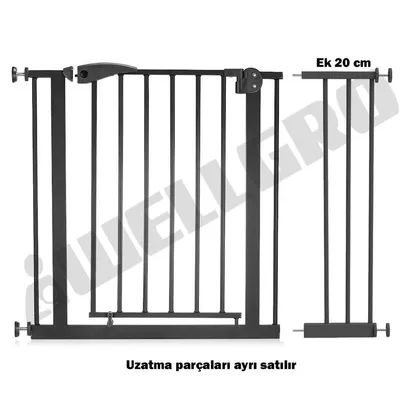 Immagine prodotto di Evila Originals, Baby Safety Door 20 - Nero, Barriere di sicurezza per bambini e accessori, Nero, Metallo, 20 cm