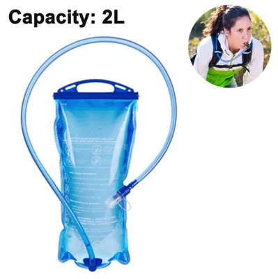 Produktbild von Trinkblase mit Wasserreservoir für Radfahren, Wandern, Camping und Rucksack, 2,0 l