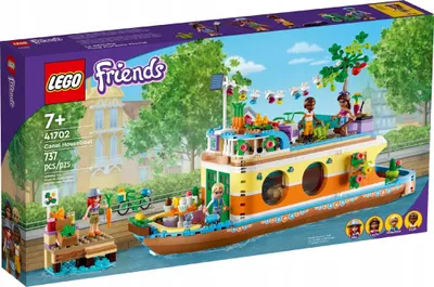 Obrázok produktu pre LEGO 41702 Friends hausbót, hračkársky čln pre chlapcov a dievčatá od 7 rokov so záhradou, 4 minibábikami a figúrkou zvieratka, darček inšpirovaný prírodou