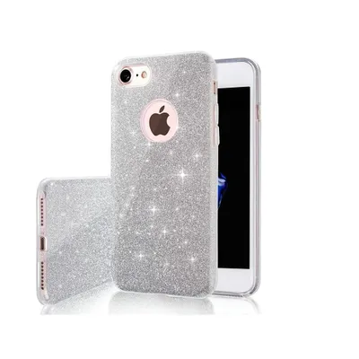 Immagine prodotto di Custodia Glitter 3 in 1 per iPhone 17 da 6,3" - Argento