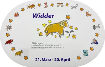 Produktbild von Platzmatte, Sternzeichen Widder