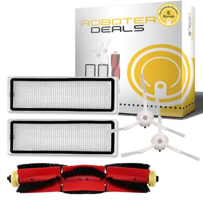 Produktbild von Zubehör Set, Ersatzteile Kit für Xiaowa C10 (1x Hauptbürste, 2x Seitenbürsten, 2x Filter)