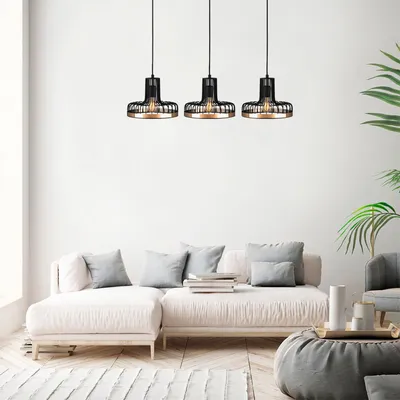 Image de Opviq, Fellini- Fellini ABY, noir,cuivre, lustre, 100 x 20 cm, corps en métal