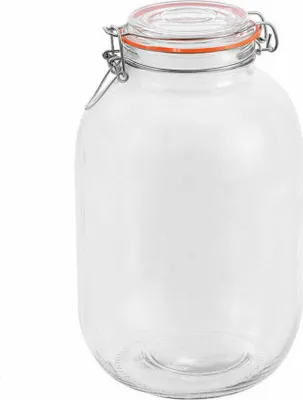 Image de Bocal en verre hermétique de 4,2 litres (4 pièces)