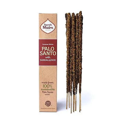 Zdjęcie produktu dla Kadzidło Sagrada Madre Palo Santo z drzewem sandałowym – zestaw 3 sztuk – ±30 g