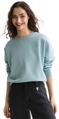 Produktbild von Sweatshirt mit gesticktem Logo