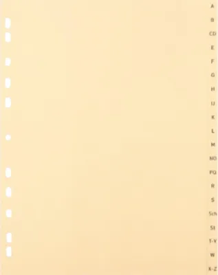 Produktbild von Register 3604 A4 halb 20tlg A-Z chamois.