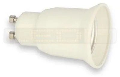 Zdjęcie produktu dla Adapter gniazda GU10 do E27 przedłużacz gniazda lampy LED 230V do żarówek LED, lamp halogenowych światło GU10 do E27