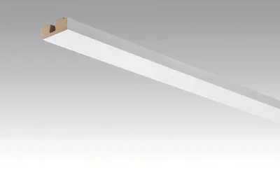 Produktbild von Meister | 2,38 m | Weiß 4084 Deckenleiste, Vierkant Wand Decken Abschlussleiste Hochglanz, Montagefreundlich, Renovierungsleiste, Innenraumleiste, Dekorleiste