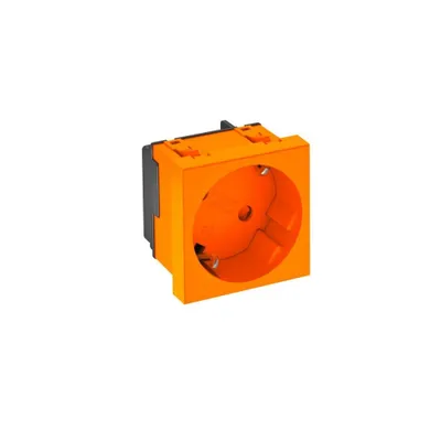 Obrázek produktu pro OBO 6120075 Přístrojová vložka, jednoduchá zásuvka Š x V D 45 45 42 mm 1 ks (6120075)