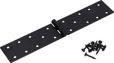 Obrázok produktu pre KOTARBAU® Skriňový záves 250x45 mm Valcovaný čierny Nábytkový záves Nábytkový záves Robustný