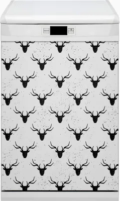 Produktbild von Dekorative Magnetmatte Küche Geschirrspüle 45x80 cm  Magnet für Spülmaschine  - Kopfhirsch