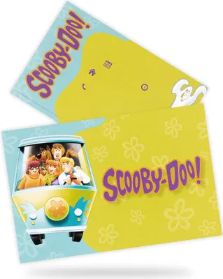 Zdjęcie produktu dla 8 zaproszeń Scooby-Doo z kopertami 10x16 cm -