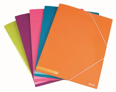 Image de Pochette A3 à élastique, unicolore, pour le bureau ou l'école, 1 pièce (assortiment) - Ancor