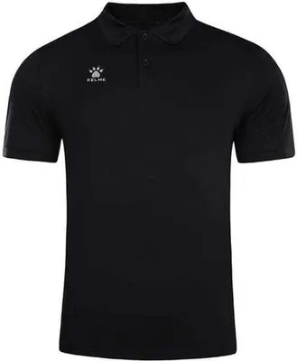 Zdjęcie produktu dla Koszulka polo Kelme, krótki rękaw, kolor czarny, rozmiar XS, męska